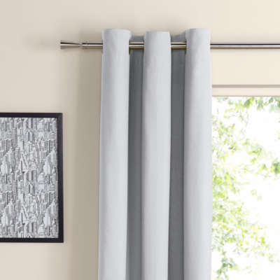 Zen Ecru Plain Eyelet Curtains