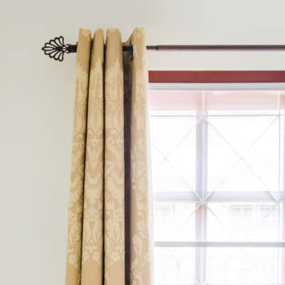 Venice Taupe Blackout Eyelet Curtains